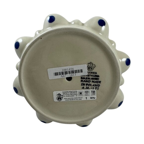 Huckleberry Polish Pottery Christmas Tree Figurine Handmade Boleslawiec Poland - Picture 5 of 6